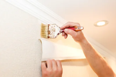 Pose de papier peint à Poisieux — revêtements muraux et toiles de verre